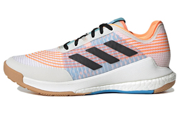Кроссовки для волейбола Crazyflight женские с низким верхом, белые/оранжевые Adidas gx3741