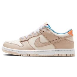 Кроссовки Nike Dunk Skateboarding Shoes Women's Low-top White/Blue/Yellow, синий/желтый fq6864-111（team4-女款小熊布丁） | blue/yellow