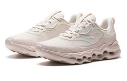 Антискользящие и износостойкие низкие кроссовки для тренировок Anta Cushioning женские бело-розовые 122337711-2 | white pink