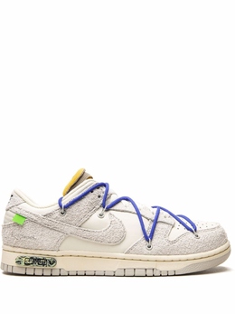 Кроссовки Nike х Off-White Dunk Low, серый/синий dj0950 | нейтральный цвет