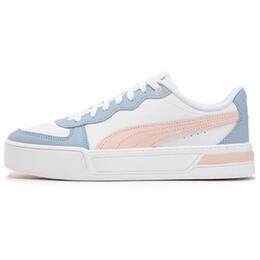 Кроссовки Puma Skye Skateboarding Shoes Women's Low-top White - Light Pink - Dark Blue, белый/синий 374764-24 | white - light pink - dark blue