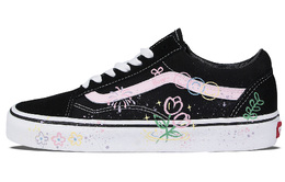 Кроссовки Vans Old Skool Skateboarding Shoes Unisex Low-top Yellow/Blue/Purple/Pink, черный vn000d3hy28(team115-笑脸烟花) | black