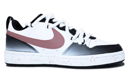 Кроссовки Nike Court Borough Skateboarding Shoes Women's Low-top Black/pink/white, розовый bq5448-115(team422-暗恋守恒) | pink ink