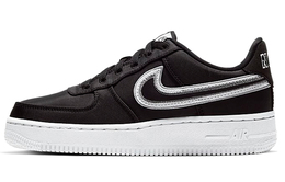 Кроссовки для скейтбординга Air Force 1 женские с низким верхом, черные/белые/серые Nike cd7405-001