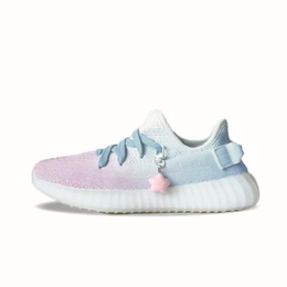 Кроссовки Adidas Yeezy Boost 350 Lifestyle Shoes Unisex Low-top Blue/pink/white, розовый hq6316（team470-心动笔记） | pink