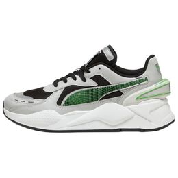Puma Низкие износостойкие повседневные кроссовки RS X с амортизацией, унисекс, черно-серые 395339-04 | black gray