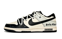 Nike Кроссовки для скейтбординга Dunk Sacred Church с противоскользящим покрытием, износостойкие и ударопрочные, унисекс, бежево-черные dd1391-100（team146-圣教堂） | beige black
