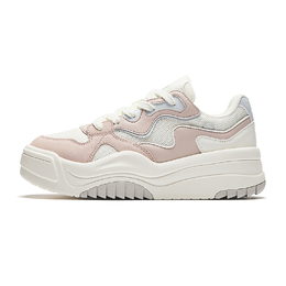 Кроссовки Anta Skateboarding Shoes Women's Low-top Ivory White/lotus Ash, слоновая кость/серый 122438021-3 | ivory / lotus grey-3