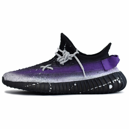 Кроссовки Adidas Yeezy Boost 350 V2 Lifestyle Shoes Unisex Low-top Black/purple, фиолетовый hq4540(team96-男女款落紫央) | black/purple
