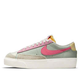Кроссовки блейзер низкая платформа Nike, зеленый dm9464-001 | green/pink