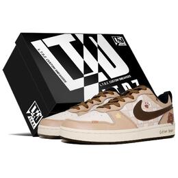 Кроссовки Nike Court Borough Skateboarding Shoes Women's Low-top Dark Coffee Color, цвет Coffee bq5448-115(team113-咖啡小熊s-box) | coffee