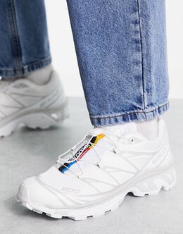 Белые кроссовки-унисекс Salomon XT-6 с лунным камнем 122024298 | white