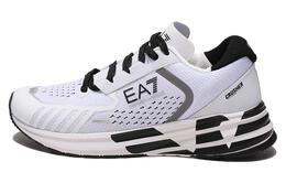 Emporio Armani EA7 Дышащие низкие спортивные повседневные кроссовки унисекс, белые, черные x8x094xk239d611 | white black