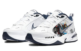 Кроссовки Nike Air Monarch 4 Chunky Sneakers Unisex Low-Top White Blue, белый 415445-102(team10-疾风战甲) | white
