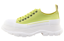 Женские кроссовки Alexander McQueen на платформе, желто-белый 697072w4uw27058