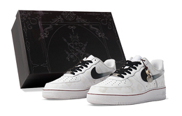 Кроссовки Nike Air Force 1 Skateboarding Shoes Women's Low-top White/Black, черный/белый dd8959-100(team拾柒-女款低帮白丝绸板鞋黑白) | black/white