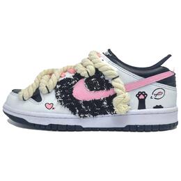 Кроссовки Nike Dunk Skateboarding Shoes Women's Low-top White/black, белый cw1590-100（team307-踏雪寻与） | white