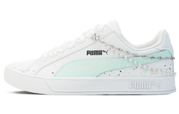 Puma Низкие скейтбордные кроссовки Smash Vulc Colored Glaze Blockette синего цвета, унисекс, белого и зеленого цветов 359622-05(team128-琉璃) | white green