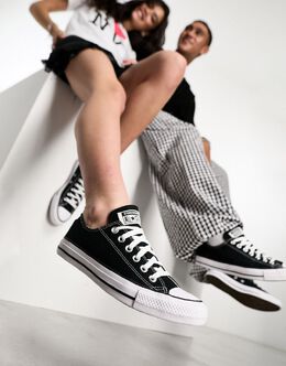 Черные кроссовки Converse Chuck Taylor All Star Ox - ЧЕРНЫЕ 115184699 | black