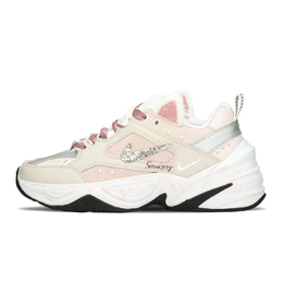 Кастомизированные кроссовки Nike M2K Chunky Sneakers Women's, белый/розовый bq3378-100(teama-粉戏子s-box) | chalk white