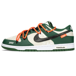 Кроссовки Nike Dunk Skateboarding Shoes Unisex Low-top Black/green, черный dd1391-101(teama-涂鸦) | neutral olive/medium olive/light bone/black