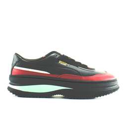 Черные кожаные женские кроссовки на шнуровке Deva chich 371195 01 Puma, черный 3939484 | schwarz