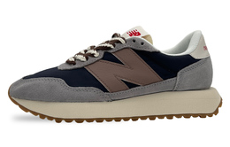 New Balance Кроссовки NB 237 с противоскользящим и износостойким дышащим верхом, унисекс, серо-коричневые ms237sc(team44-灰棕休闲鞋) | custom
