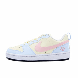 Nike Кроссовки для скейтбординга Court Borough женские, низкие, розовые fv8120-141(team271-柔雾粉喵) | pink blue beige