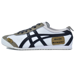 Кроссовки Onitsuka Tiger MEXICO 66 Skateboarding Shoes Unisex Low-top White/Black/Brown, черный d507l-0152(team96-男女款g大调) | black