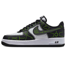 Кастомизированные кроссовки Nike Air Force 1 Skateboard Shoes Unisex, черный/белый dv0788-001(team181-异形) | black/white