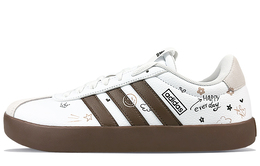 Кроссовки Adidas Court Skateboarding Shoes Unisex Low-top Coffee, белый id8797(team40-男女款涂鸦嘻哈棕白) | white