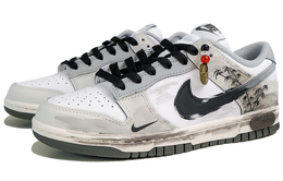Кроссовки Nike Dunk Skateboarding Shoes Women's Low-top Black, светло-серый dd1503-117(team27-女款墨竹破土) | light gray
