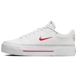 Кроссовки Nike Court Legacy Skateboarding Shoes Women's Low-top White/Red, белый/красный fv5526-102 | white/red