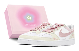 Кроссовки Nike Court Borough Skateboard Shoes Women's Low-Top Pink bq5448-100（team88-粉梦玫瑰s-box) | pink/yellow