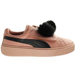 Женские розовые кроссовки на платформе Basket с помпоном Puma, розовый 3834706 | rosa