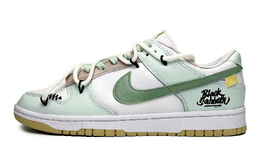 Кроссовки Nike Dunk Skateboarding Shoes Women's Low-top Green/White, светло-зеленый fj4742-100(team285-女款浮光) | light green