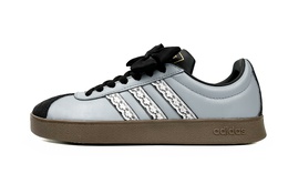 Кроссовки Adidas neo Vl Court Skateboarding Shoes Unisex Low-top Brown, синий id6017(team87-雨中芭蕾男女款蓝灰) | washed blue