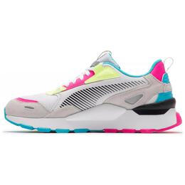 Puma Низкие, износостойкие, массивные кроссовки RS 3.0 с амортизацией, унисекс, белые, розовые 392774-03 | white pink