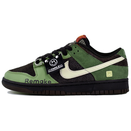 Кеды Nike Dunk Skateboard Unisex Low-Top, коричневый/зеленый/бежевый fv0395-200(team96-赤橙a2) | brown green