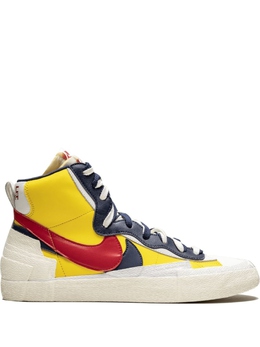Кроссовки Nike Sacai x Nike Blazer Mid, желтый/черный/красный/белый bv0072700 | желтый