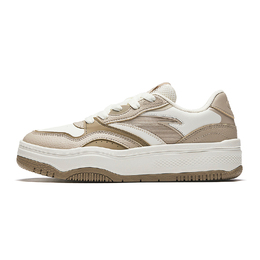 Кроссовки Anta Street Naughty Skateboarding Shoes Women's Low-top Ivory White / Nude Khaki / Driftwood Gray, слоновая кость/серый 922448077-1 | ivory white / nude khaki / driftwood gray