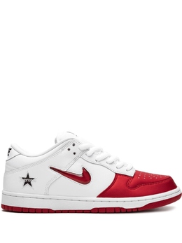 Кроссовки Nike х Supreme SB Dunk Low, красный/белый ck3480600 | красный
