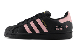 Adidas Низкие кроссовки для скейтбординга SUPERSTAR унисекс, черные, розовые eg4959(team119-萝卜精灵) | black pink