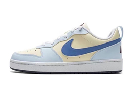 Кроссовки Nike Court Borough Skateboarding Shoes Women's Low-top Yellow, черный/серо-синий fv8120-141（team146-小兔奶糖女款） | black/gris blue