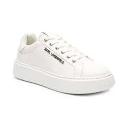 Кожаные кроссовки макси-купе Karl Lagerfeld, белый kl244w0000280110036 | bianco