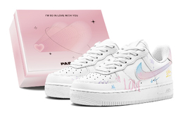 Кроссовки Nike Air Force 1 Skateboarding Shoes Women's Low-top Blue/pink, розовый dh2920-111(teams2-仲夏之恋女s-box) | pink