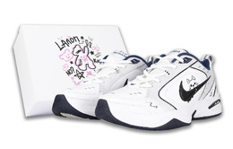 Кроссовки Nike Air Monarch 4 Chunky Sneakers Unisex Low-Top Black White 415445-102(team298-口水小狗s-box) | black/white