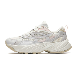 Низкие повседневные кроссовки Anta, женские, белые, серые 922438809-5 | ivory white/sand grain gray/cumulus gray/remaining pink white