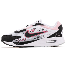 Кроссовки Nike Air Max Solo Lifestyle Shoes Women's Low-top Black Pink White, черный fn0784-101(teamthree-cool涂鸦黑粉） | black pink white