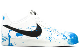 Кроссовки Nike Court Royale Skateboarding Shoes Unisex Low-top Blue/white, синий bq4222-103(teamsix-男女同款 大侦探) | blue with white lettering
